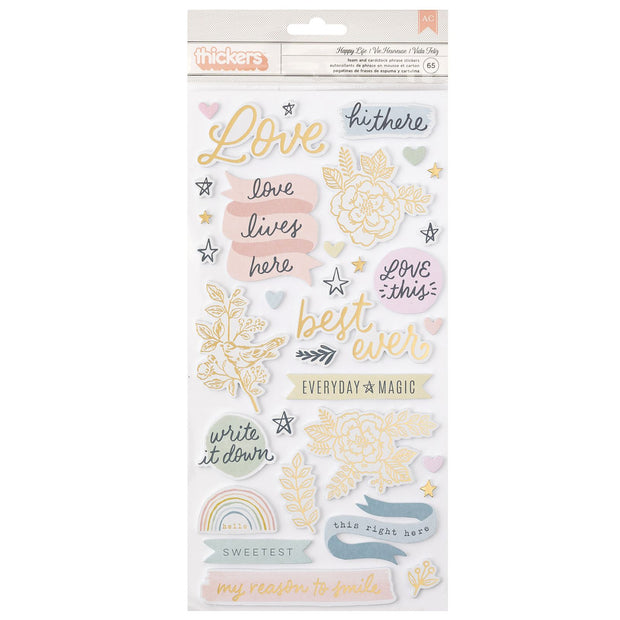 CP Gingham Garden Thickers Phrases (65 Pieces)