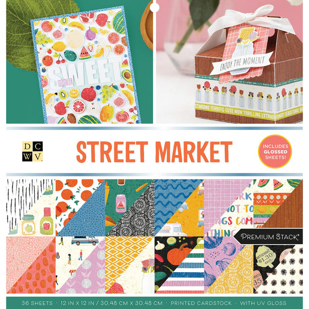 DCWV Street Market 12x12 Double Sided Gloss (36 Sheets)