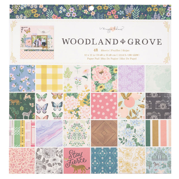 Maggie Holmes Woodland Grove 12x12 Paper Pad (48 Sheets)