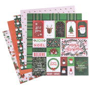 DCWV Holiday Cheer 12x12 Double Sided Gold Foil 36 Sheets