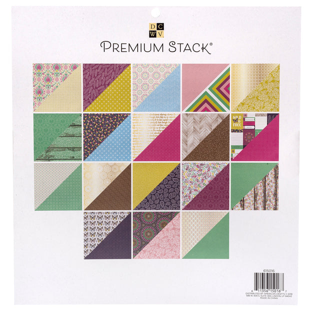 DCWV Premium Cardstock Stack 12"X12" 36/Pkg Wild & Free