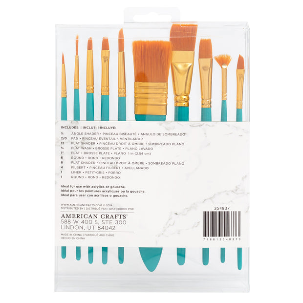 Art Supply Basics Paint Brushes (10 Piece)