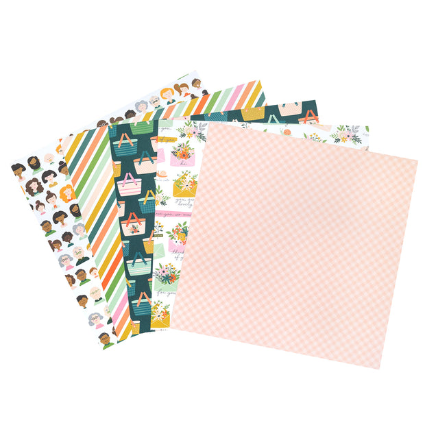 Pebbles Single-Sided Paper Pad 12"X12" 36/Pkg Jen Hadfield This Is Family