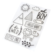Pebbles Peek-A-Boo You Clear Stamps Boy