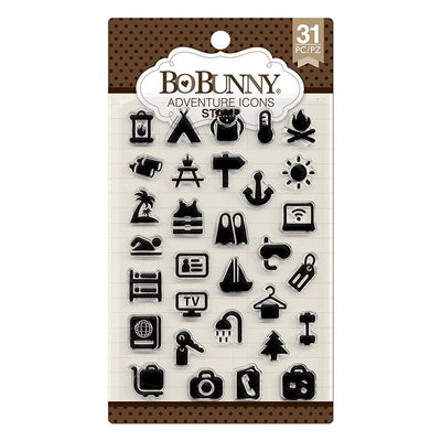 BoBunny Stamp Adventure Icons (31 Piece)