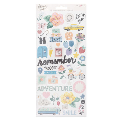 Maggie Holmes Round Trip 6x12 Sticker Sheet (97 Piece)