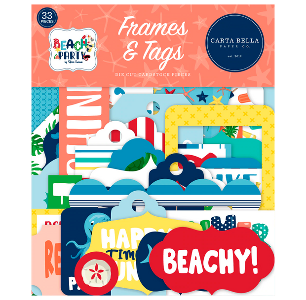 Echo Park Beach Party Frames & Tags