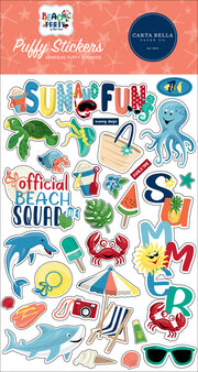 Echo Park Beach Party Puffy Stickers