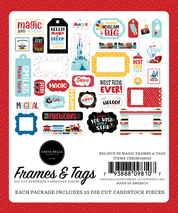 Believe In Magic Frames & Tags