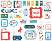 Carta Bella Cardstock Ephemera 33/Pkg Icons, Let's Celebrate