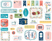 Carta Bella Cardstock Ephemera 33/Pkg Icons, Craft & Create