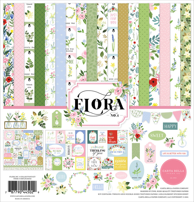 Carta Bella Collection Kit 12"X12" Flora No. 4