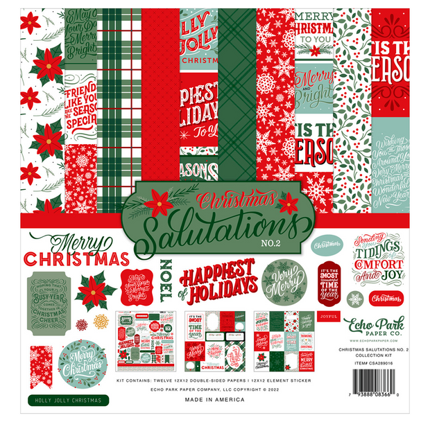 Echo Park Christmas Salutation No. 2 12x12 Collection Kit