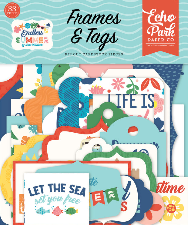 Echo Park Endless Summer Frames & Tags