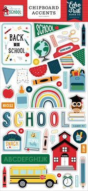 Echo Park First Day Of School 6x13" Chipboard Accents