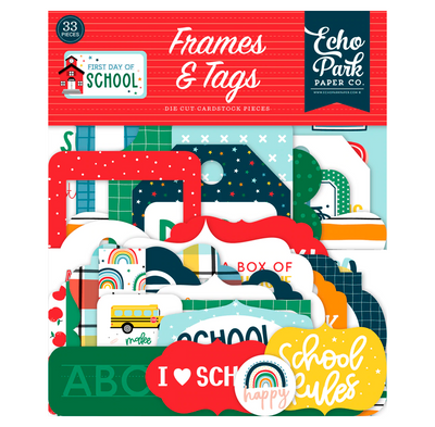 Echo Park First Day Of School Frames & Tags