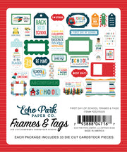 Echo Park First Day Of School Frames & Tags