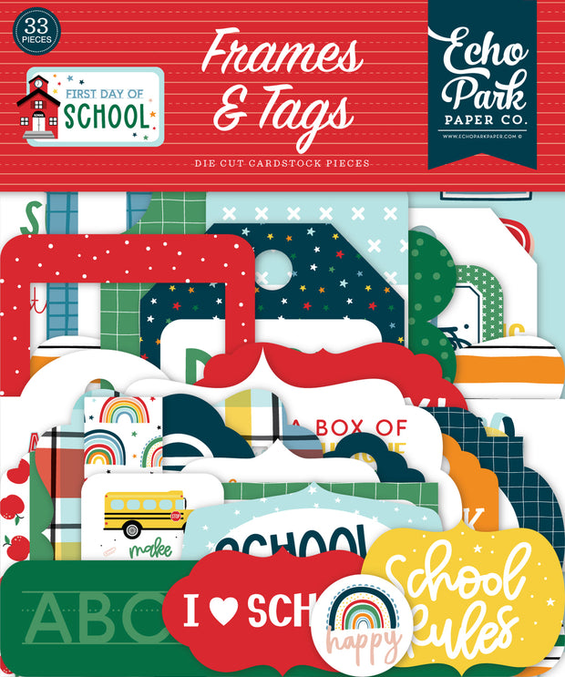 Echo Park First Day Of School Frames & Tags
