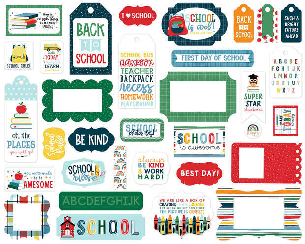 Echo Park First Day Of School Frames & Tags