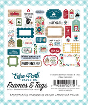 Echo Park Cardstock  33/Pkg Frames & Tags, Farmer's Market