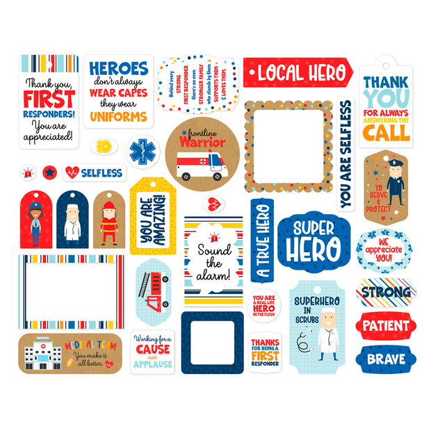 Echo Park Frames & Tags First Responder