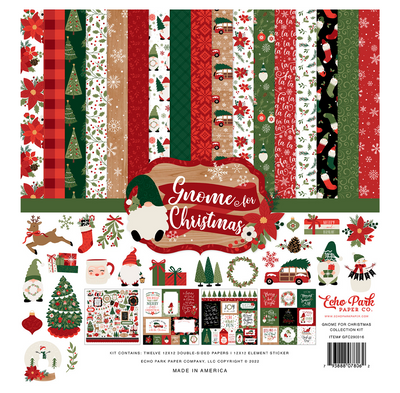 Echo Park Gnome for Christmas 12x12 Collection Kit