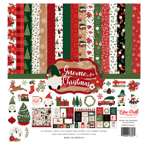 Echo Park Gnome for Christmas 12x12 Collection Kit