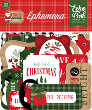 Echo Park Cardstock Ephemera 33/Pkg Icons, Jingle All The Way
