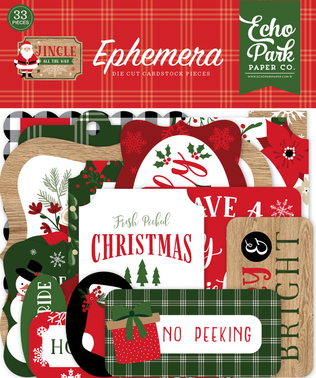 Echo Park Cardstock Ephemera 33/Pkg Icons, Jingle All The Way