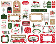 Echo Park Cardstock Ephemera 33/Pkg Frames & Tags, Jingle All The Way