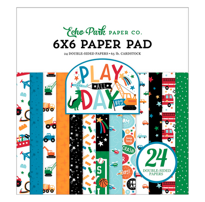Play All Day Boy 6X6 Paper Pad