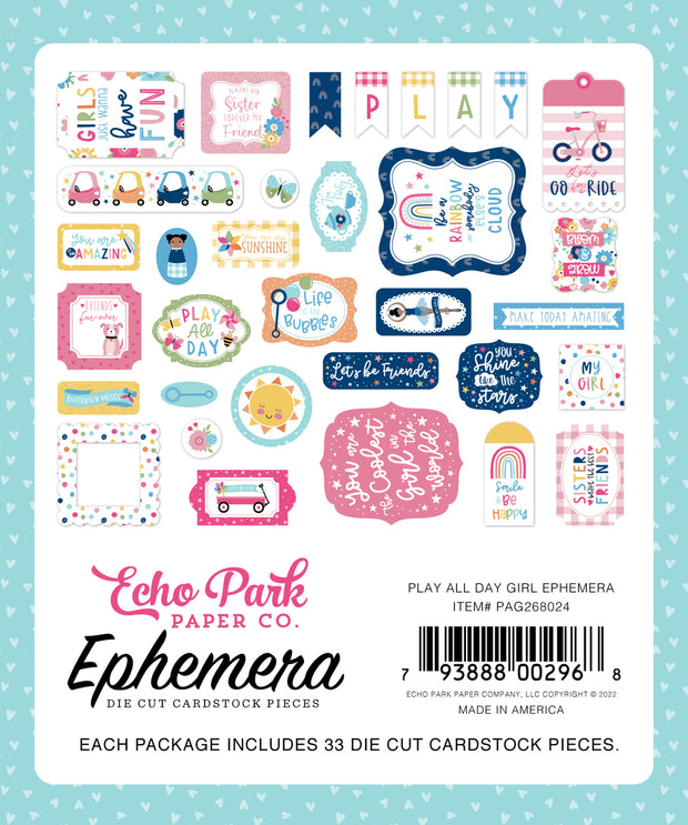 Play All Day Girl Ephemera