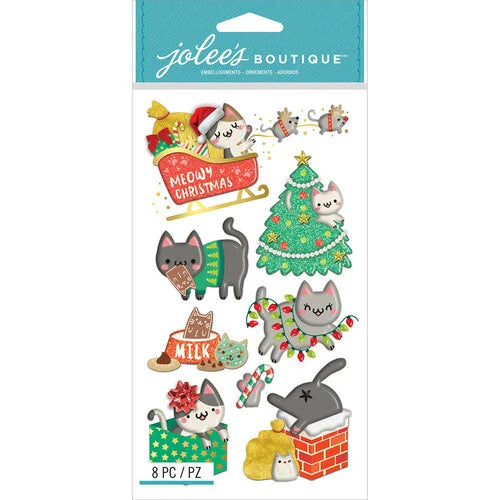 Jolee's Boutique Dimensional Meowy Christmas (8 piece)