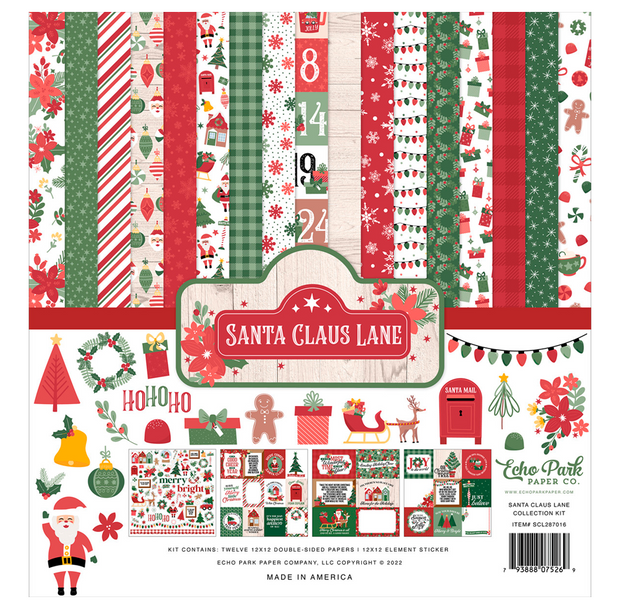 Echo Park Santa Claus Lane 12x12 Collection Kit