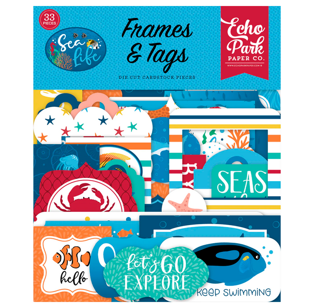 Echo Park Sea Life Frames & Tags