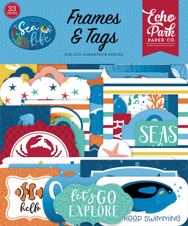 Echo Park Sea Life Frames & Tags