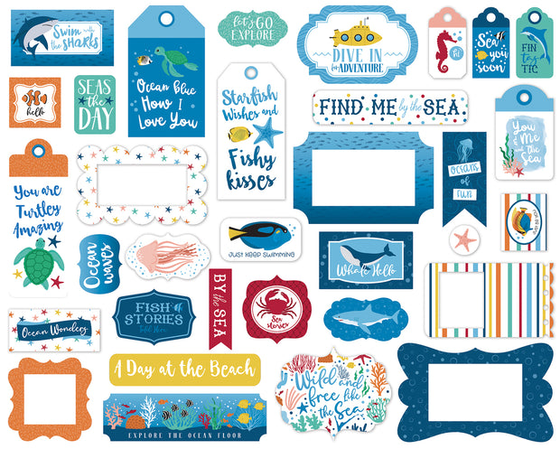 Echo Park Sea Life Frames & Tags