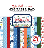 Echo Park Double-Sided Paper Pad 6"X6" 24/Pkg Under Sea Adventures