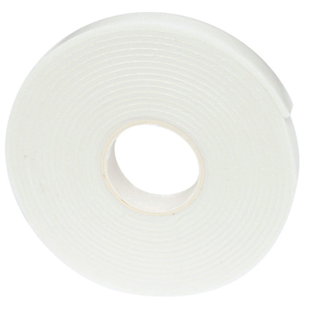 AC Sticky Thumb Adhesive Double Sided Foam White 1/2" x 3.94 Yards x 2 mm