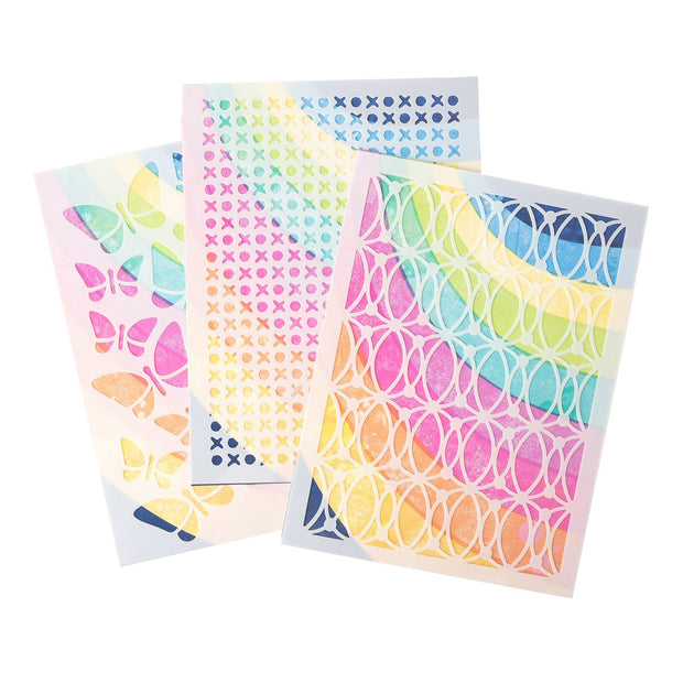 Vicki Boutin Sweet Rush Stencil Pack Flutter (3 Piece)