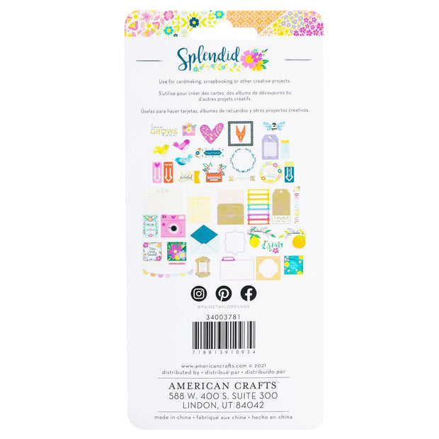 Paige Evans Splendid Icon Ephemera Gold Foil (40 Piece)