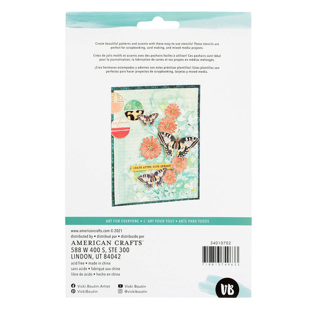 Vicki Boutin Fernwood Stencil Pack Bountiful (3 Piece)