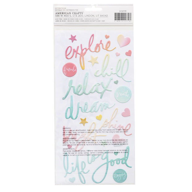 Heidi Swapp Sun Chaser Thickers Phrases(184 Piece)