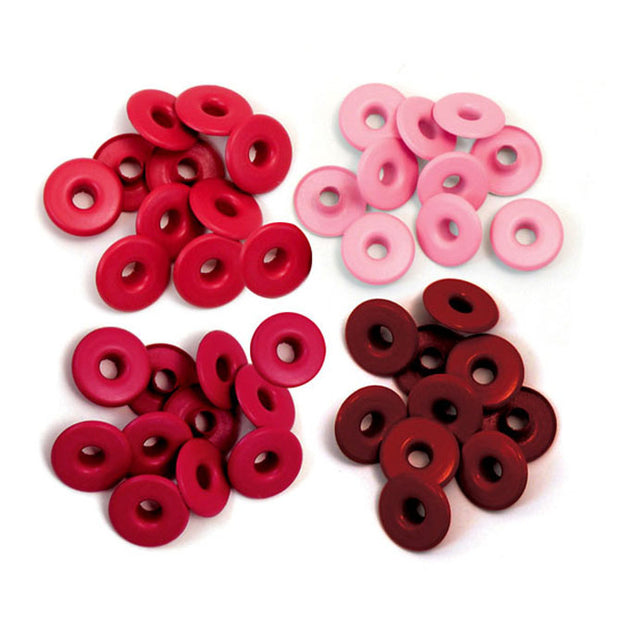 We R Eyelets Wide 40/Pkg Red