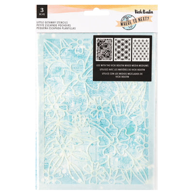 AC Vicki Boutin Where to Next Stencil Little Getaway (3 Piece)