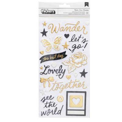 Maggie Holmes Round Trip Wander Phrase Gold Foil (66 Piece)