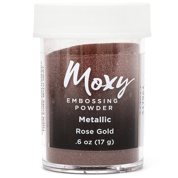 Moxy Embossing Powder Glitter Metallic Rose Gold 6 oz.
