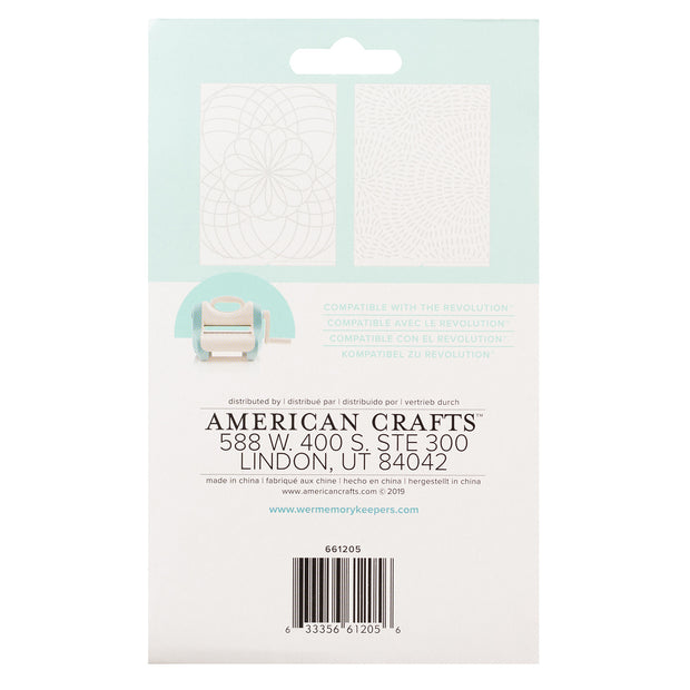 We R Memory Keepers Embossing Folder Shimelle (2 Piece)
