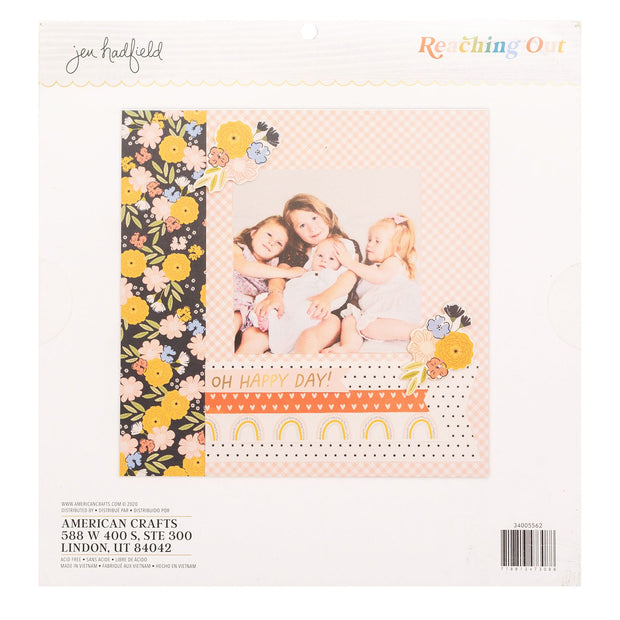 American Crafts Single-Sided Paper Pad 12"X12" 48/Pkg Jen Hadfield Reaching Out