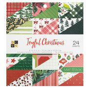 DCWV 6x6 Joyful Christmas Double Sided Gold Foil (24 Sheets)